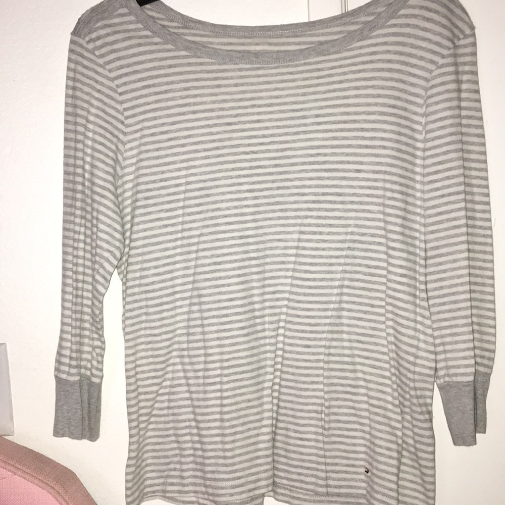Tommy H/ short sleeve with stripes